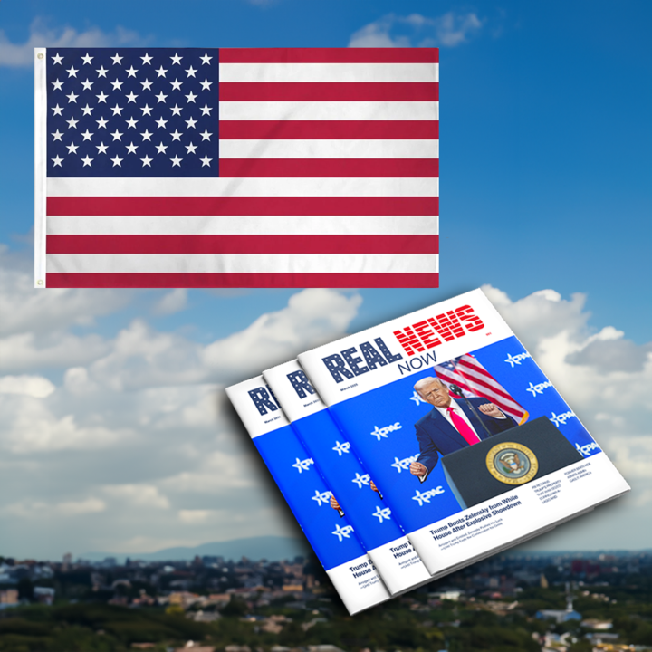 USA Flag Flag w/ Magazine Trial